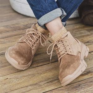 Bottes pour hommes à prix avantageux, en gros, bottes classiques à lacets, en cuir, à la cheville, pour le travail, bottes d'hiver, bottes martin - Product Image 3