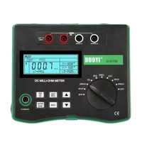 DUOYI DY4106 Digital milli-ohm Meter HD LCD, 4 kawat Multimeter resistansi rendah 10u-200kΩ kendaraan energi baru