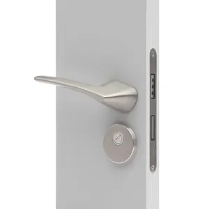 Modern Office Wood Door Locks Mute Interior Bedroom Door Lock Handles Morticee Lock Set