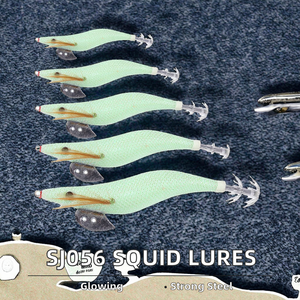 เหยื่อตกปลาหมึกยางเรืองแสงสีขาวรุ่น SJ056 สำหรับขายส่ง ขนาด 2.0 #   2.5 #   3.0 #   4.0 #   น้ำทะเลทำให้เกิด ABS - Product Image 4