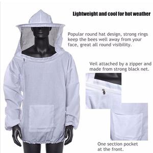 Protective Beekeeping Jacket Veil Smock Equipment Beekeeping Hat Sleeve Beekeeper Suit Apiculture <b>Bee</b> Dress - Product Image 2