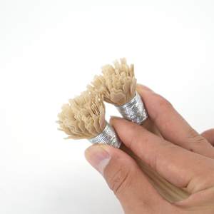 Extensioni per capelli umani vergini a doppia trama con punta a ventaglio Y Ultra, pre-incollate con cheratina - Product Image 6