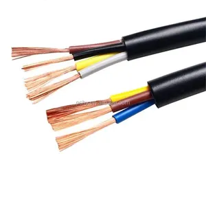 High Quality Copper Core Conductor Electric RVV 2x0.75MM 4x2.5MM 3x0.75MM 4x1.5MM 3x4MM 3X2.5MM Power Cable