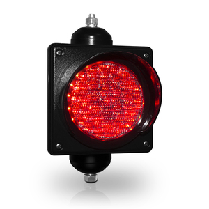 Feu de signalisation routière à flèche rouge ronde carrée 200 mm, système de contrôle de signalisation routière, feu de signalisation piétonnier LED - Product Image 1