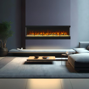 Aprobación Ce 70 pulgadas Colorido Cristal Brillante Adornado Troncos 3 Vista lateral Controlable <span class=keywords><strong>Chimenea</strong></span> eléctrica - Product Image 4