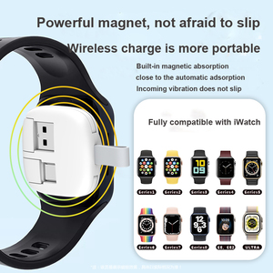 Factory Portable Handle <span class=keywords><strong>Smartwatch</strong></span> USB Type-C Dual Jack <span class=keywords><strong>Cargador</strong></span> inalámbrico magnético fuerte para <span class=keywords><strong>Apple</strong></span> Watch - Product Image 5