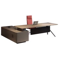 Bureau de direction de luxe haut de gamme, mobilier professionnel moderne en bois pour patron, manager et dirigeant