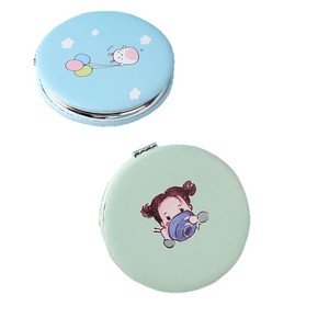 Compact <b>Mirror</b> Round Pocket <b>Mirror</b> Plastic Frame Dual Sided 3X Magnification <b>Foldable</b> Makeup <b>Mirror</b> For Women Students - Product Image 5