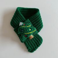 Accessoires pour animaux de compagnie : Écharpe de Noël en peluche mignonne à motif de dessin animé pour chien, cadeau de Noël, Père Noël, Élan, Sapin de Noël