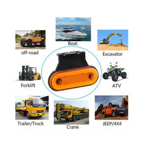 12V 24V Camion Côté Marqueur LED Remorque Lumières Auto Lampe avec Rouge Blanc Ambre Support pour RV Bus Camper Van Liquidation - Product Image 6