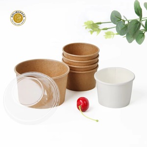 Custom Disposable Salad <b>Paper</b> <b>Box</b> Packaging Food Grade Kraft <b>Paper</b> <b>Box</b> - Product Image 4
