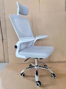 Fabricant de meubles commerciaux bon marché accoudoir réglable chaise en maille chaise de bureau ergonomique à dossier haut avec appui-tête - Product Image 4