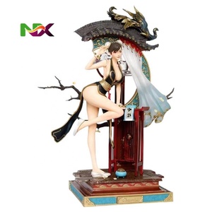 Estatua de <span class=keywords><strong>Chun</strong></span>-<span class=keywords><strong>Li</strong></span> de 48 cm, Figura de Estilo Chino, Artículo Coleccionable para Fanáticos de los Videojuegos y Exhibición de Lujo - Product Image 6
