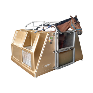 Bigeer Tapis roulant aquatique pour rééducation équestre, en acier inoxydable, autoportant, avec spa rectangulaire pour bain relaxant - Product Image 2