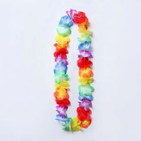 JK-FG-006 coloré 1m de long fleur de soie artificielle hawaïenne leis couronne de tête de fleur