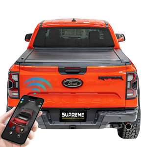 Couverture de Tonneau électrique rétractable pour <span class=keywords><strong>Ford</strong></span> F-150 <span class=keywords><strong>Raptor</strong></span> couverture de lit de camion en alliage d'aluminium robuste verrouillage fonction étanche - Product Image 1