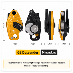 Descensor Antipánico Golmud G9 Pro para Trabajos <span class=keywords><strong>en</strong></span> Altura, Escalada y Rappel con Cuerda - Product Image 5