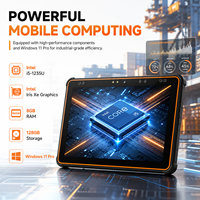 Tablette robuste 10,1 pouces avec module Ethernet Gigabit RJ45, lecteur d'empreintes digitales, lecteur de codes-barres 1D/2D pour entrepôt