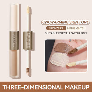 MINSHZEE Surligneur liquide à double extrémité, longue durée, étanche à la sueur, éclaircissant le visage, bâton <span class=keywords><strong>de</strong></span> contour, usine OEM transfrontalière - Product Image 6