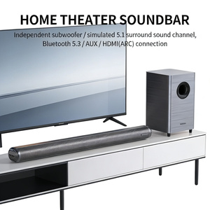 ซาวด์บาร์โฮมเธียเตอร์ 160 วัตต์ 2.1 แชนแนล พร้อมซับวูฟเฟอร์ภายนอกขนาด 8 นิ้ว รองรับ HDMI ARC ระบบเสียง 3 มิติ สำหรับทีวี รุ่น <span class=keywords><strong>HD</strong></span>-020 - Product Image 2