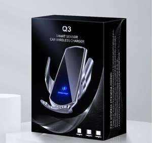 Support de téléphone Q3 à serrage automatique, <span class=keywords><strong>induction</strong></span> infrarouge, <span class=keywords><strong>chargeur</strong></span> sans fil pour voiture Q3, charge rapide - Product Image 6