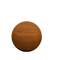 Statue de boule de sphère creuse en acier Corten moderne en métal décoration de paysage de cour de maison extérieure ornements de jardin