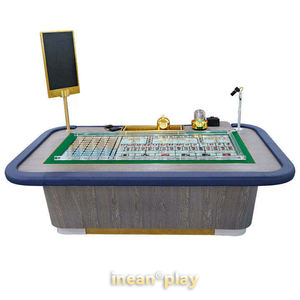 Table de jeu de <span class=keywords><strong>casino</strong></span> professionnelle Sic Bo avec dés électroniques pour le divertissement de jeu, Hold'Em, table en bois pliable, <span class=keywords><strong>Blackjack</strong></span> - Product Image 1