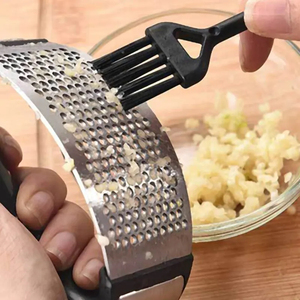 Prensa de ajo Manual multifunción, rebanadora de ajo curvada, picadora, prensas de ajo de acero inoxidable, utensilios de cocina, herramientas - Product Image 6