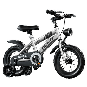 Vélo pour enfants Reilit, cadre en alliage d'aluminium de 12 pouces avec roues d'apprentissage, pour les enfants de 3 ans et plus - Product Image 2