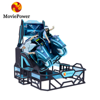 Machine d'arcade de tir à moto volante VR 9D MoviePower VR Storm Rider avec chaise VR en fibre de verre pour garderies et usage intérieur