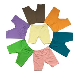 Wholesale 40 Colors Toddler Boutique Clothing Multi Color Cotton Baby Biker Unisex Shorts Kids Summer Biker Shorts