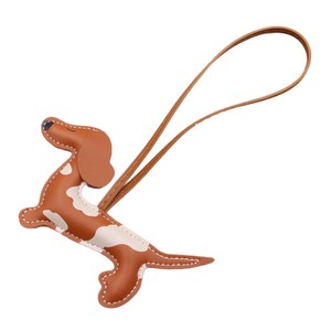 Porte-clés léger et pliable en cuir PU écologique pour chien Teckel avec impression typographique pour la décoration de sac à main - Product Image 5