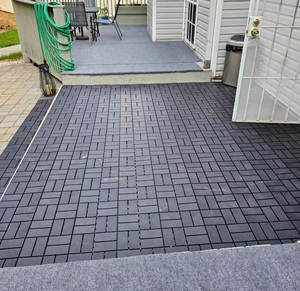 Piastrelle per esterni antiscivolo impermeabile per balcone fai da te pavimentazioni in <span class=keywords><strong>Wpc</strong></span> in plastica, piastrelle per esterni, Patio - Product Image 1