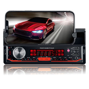 Dudukan ponsel mobil, pemutar mp3, audio radio mendukung BT 12v, aux mobil dengan USB ganda dengan pengisian daya ponsel - Product Image 1