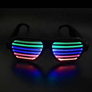 Fashion Party LED Sprach aktivierte Lumineszenz gläser Bar Konzert Karneval Nacht musik Melodie Farbe Pulsierende Glitzer gläser - Product Image 4