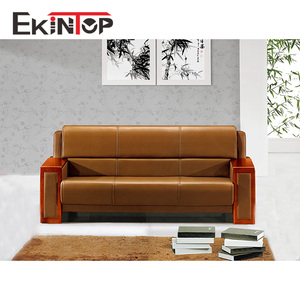 Juego de Sofás Seccionales Modernos de Alta Calidad para Oficina Ejecutiva y Sala de Estar, Cuero PU, Estructura de Madera/Hierro, Tamaño y Color Personalizables - Product Image 3