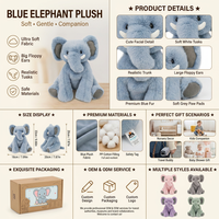 Boneka Hewan Bordir ODM dari Bahan Plush, Isi Kapas PP, Kelinci Bertelinga Panjang, Patch Alfabet yang Dapat Disesuaikan, Hadiah Mainan untuk Anak