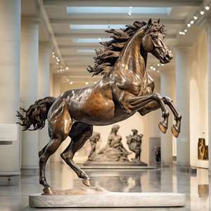 Alta Qualidade Moderna Grande Metal Cavalo Estátua <span class=keywords><strong>Bronze</strong></span> Escultura para Jardim Ao Ar Livre Vida Moderna Tamanho Grande <span class=keywords><strong>Bronze</strong></span> Cavalo Escultura - Product Image 3