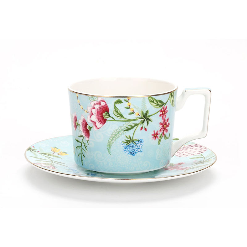 Blue cup saucer