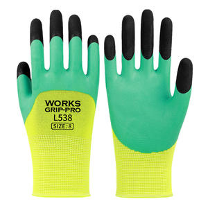 Gants de sécurité Works Grip Pro L538 Taille 8 Enduits de mousse de latex Résistants à l'abrasion Usage général Travaux de construction - Product Image 1