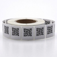 Étiquettes autocollantes en PVC imperméables anti-contrefaçon avec code QR anti-effraction pour l'authentification des produits