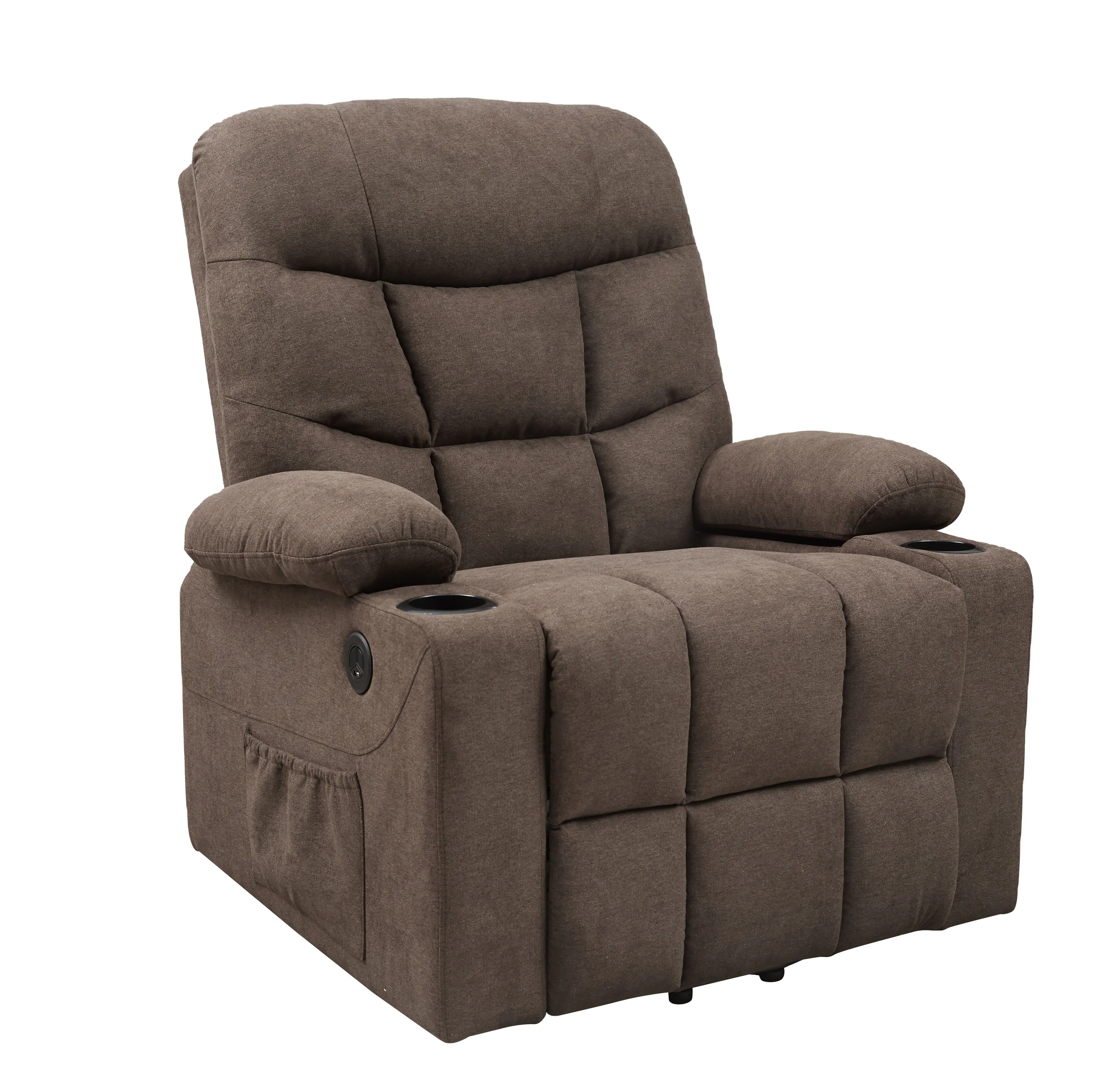 Modern multifunction living room sofas lazy single lounge fabric massage recliner chair