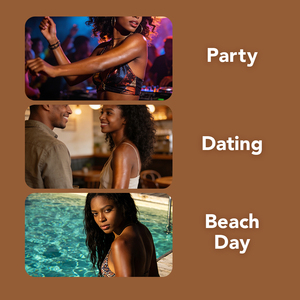 Productos de Belleza para Mujer al por Mayor, Muestra Gratuita, 4 Tonos Radiantes, Aceite Corporal Brillante de Lujo de Rápida Absorción para Piel Oscura - Product Image 4