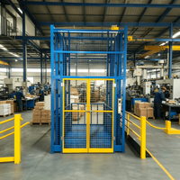 Ascenseur de fret hydraulique pour entrepôt, petit élévateur de marchandises avec capacité de charge de 300 à 5000 kg, télécommande électrique, alimentation CA