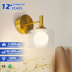 Nordic American Creative Glass <b>Wall</b> Lamp Indoor <b>Wall</b> <b>Sconce</b> Bathroom Vanity Light for Living Room Bedroom Corridor Aisle Hotel - Product Image 1