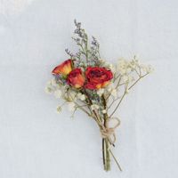 Mini Ramo de Flores Secas, Decoración para Tarjetas, Materiales para Manualidades, Accesorios para Fotografía, Caja de Regalo, Pequeño Recuerdo, Boutonniere