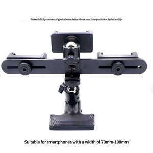 Điện Thoại Di Động Máy Tính Để Bàn Phổ Kim Loại Gimbal Mạnh Mẽ <span class=keywords><strong>Clip</strong></span> Xoay Cố Định Cơ Sở Nhiếp Ảnh Phụ Kiện Ống Sống Phát Sóng Khung - Product Image 5