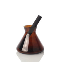 Ensemble de verres de parfum de maison de marque privée de luxe avec bâton en fibre et flacon de recharge pour votre quantité minimale de commande de maison parfumée 100 pièces