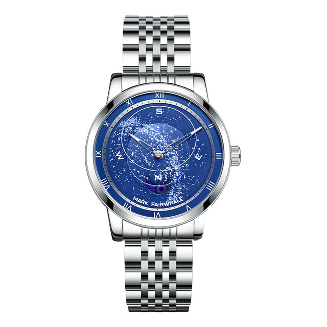 Mark Fairwhale Factory OEM Starry Sky Dial Men's Watch Multifunctional Chronograph Water Resistant Quartz Watch WholesaleFW-5053