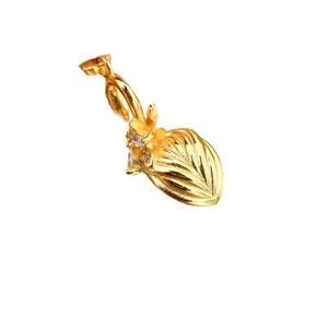 Pendentif en argent S925, accessoires de perles DIY, collier vide style cygne, perles plates 11-14 mm, bijoux en or blanc, matériau principal 30956 - Product Image 5